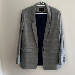 FRNCH grey & navy blazer